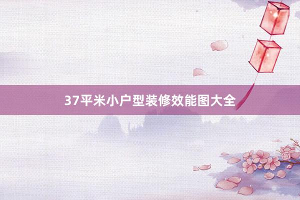 37平米小户型装修效能图大全